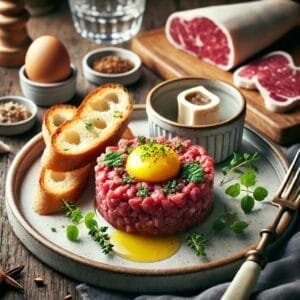 Tartare de bœuf, race charolaise