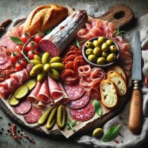 Assiettes de charcuterie