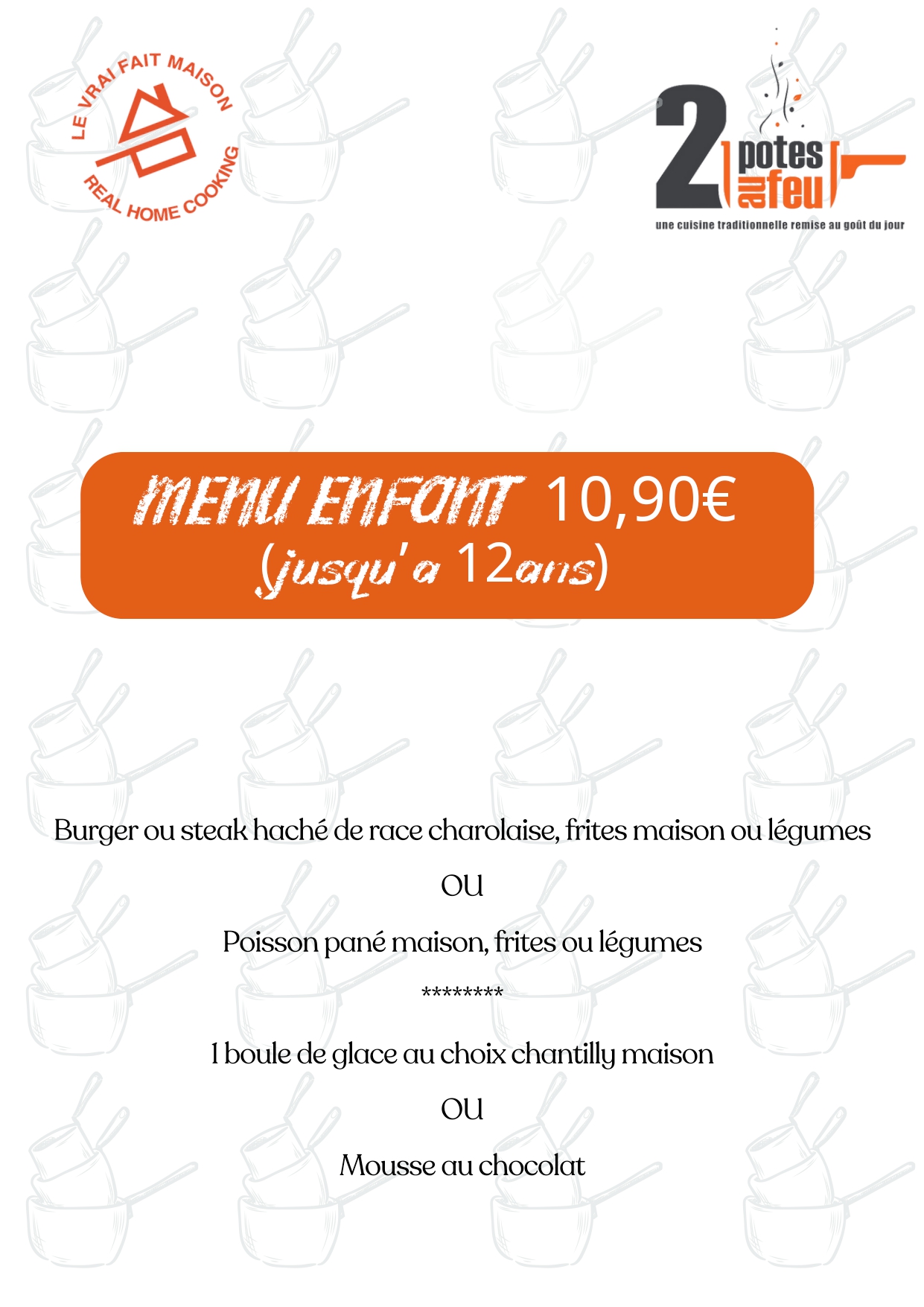 menu enfant